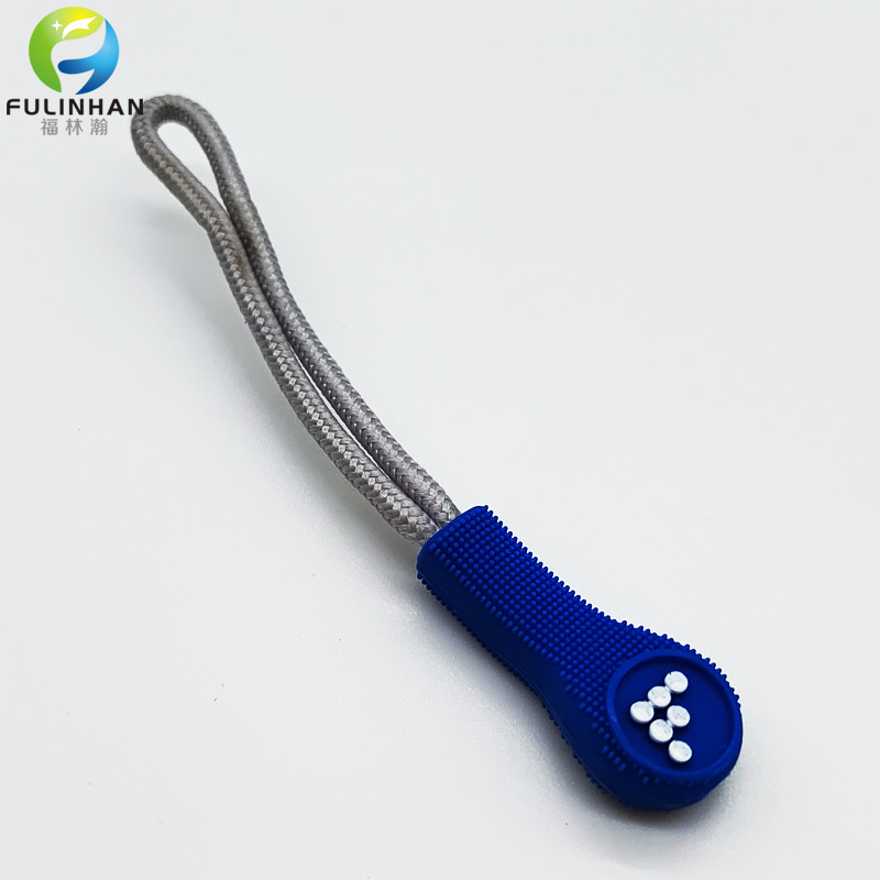 blue injection plastic zip puller