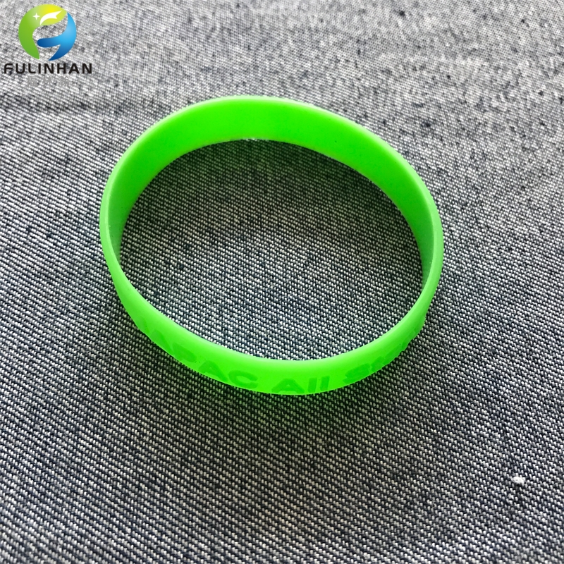 Silicone Debossed logo Wristbands