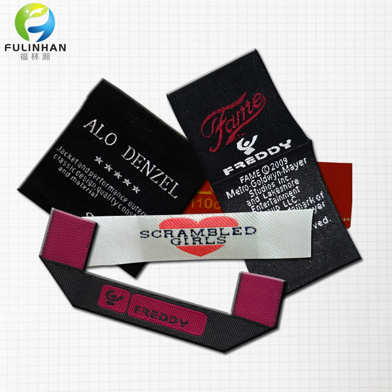 custom clothes mitre fold woven label suppliers,new disign custom ...