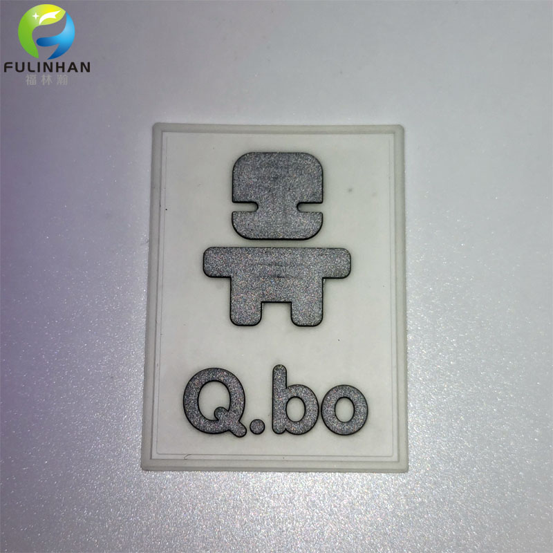reflective logo soft rubber label