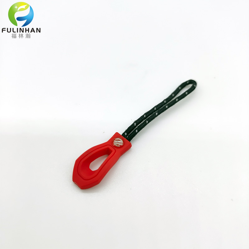 plastic drop logo zipper puller