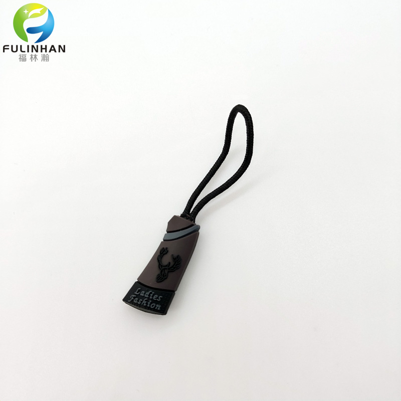 plastic logo zip puller