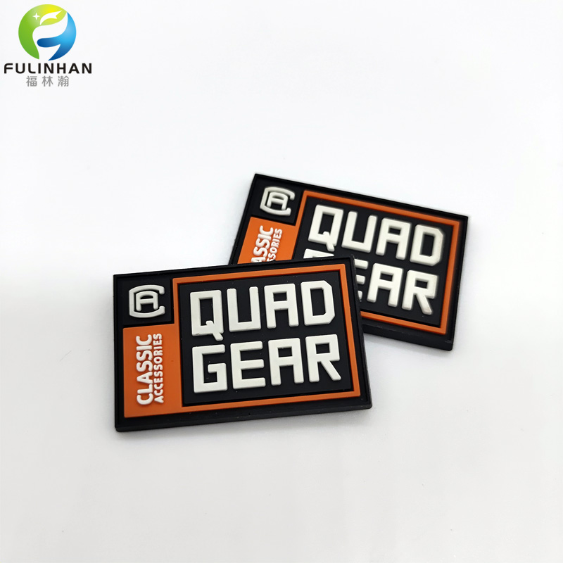 raised logo pvc patches