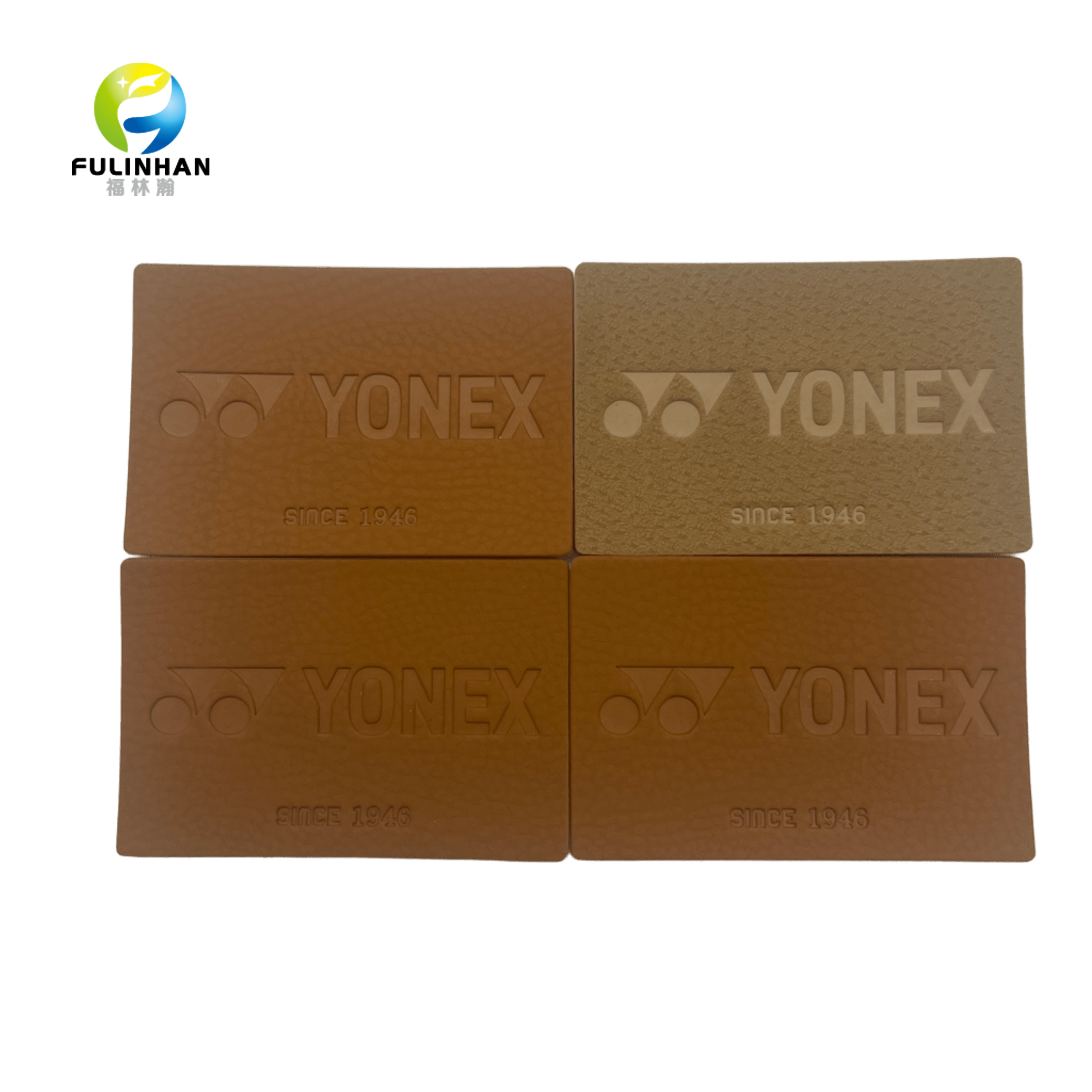 Custom Embossed Leatherette Sew-On Patches