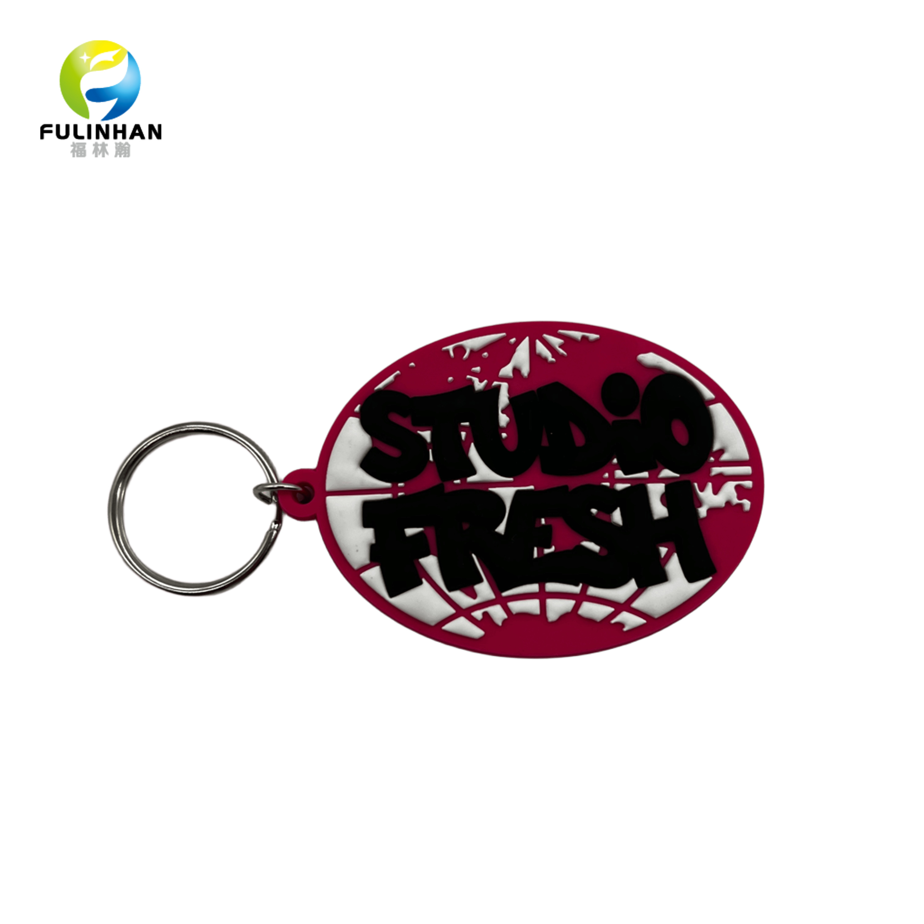 Custom Shaped PVC Rubber Keychain With Logo