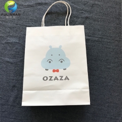 Shopping paper bags 100% recyclable kraft paper bags