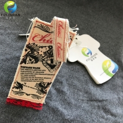 Cotton Canvas Fabric Hang Tags for Jeans