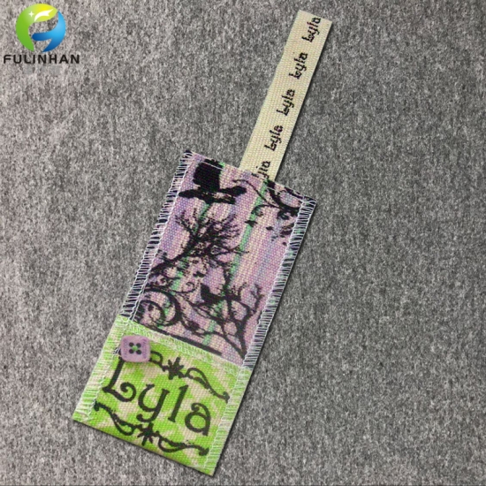 Fabric Clothing Hang Tags With Button
