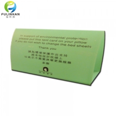 Custom Hotel Table Paper Tent Cards