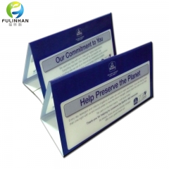 V shape acrylic tent card holders