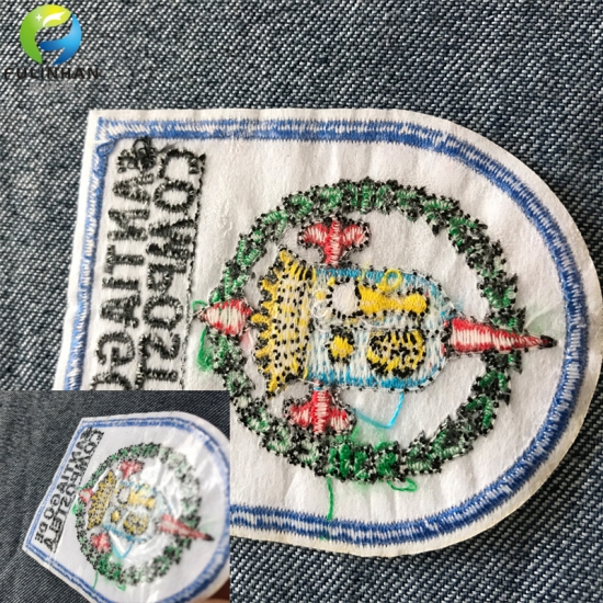 Sportswear Iron On Embroidered Badges Patches
