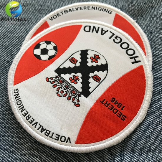 Transfer woven patches and labels