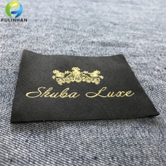 Custom Metallic Yarn Woven Labels