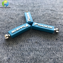 Custom metal pull rubber zipper pullers