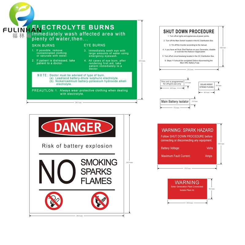 Solar Danger Warning Label