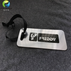 Silver Metallic Card Hang Tags for Garment