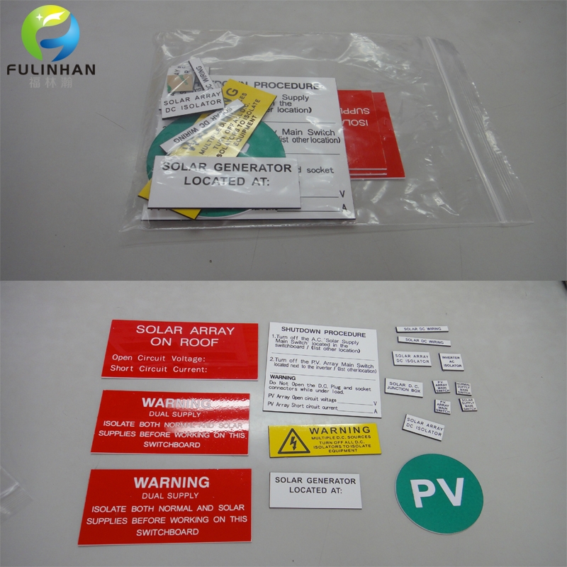 Engraving Label Kits for Australia solar power