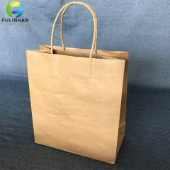brown kraft paper bag with handle