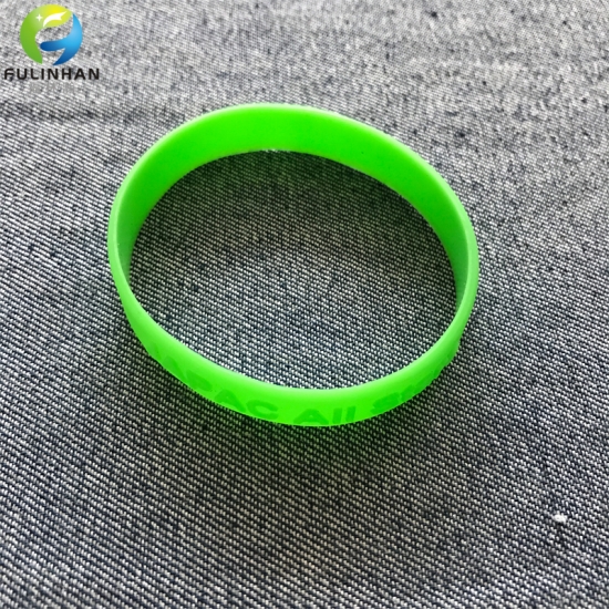 Silicone Debossed logo Wristbands