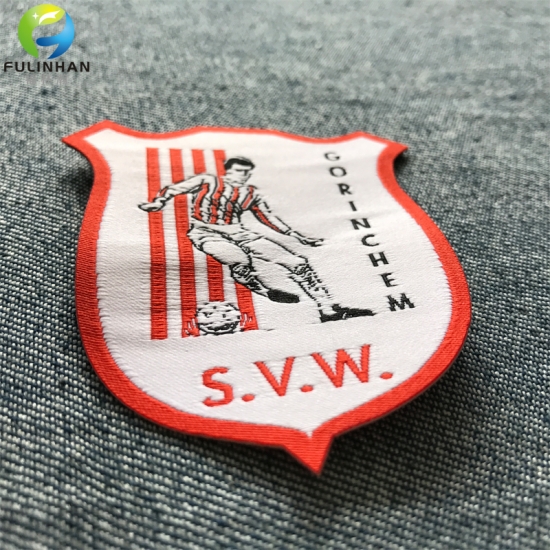Glue Backing  woven patch labels