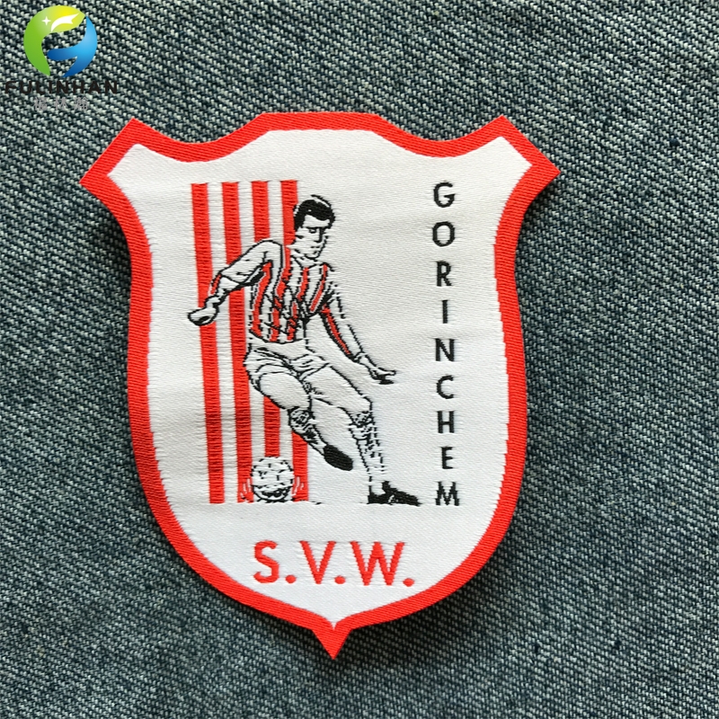 Glue Backing  woven patch labels