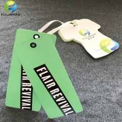 Custom clothing hang tags with eyelet