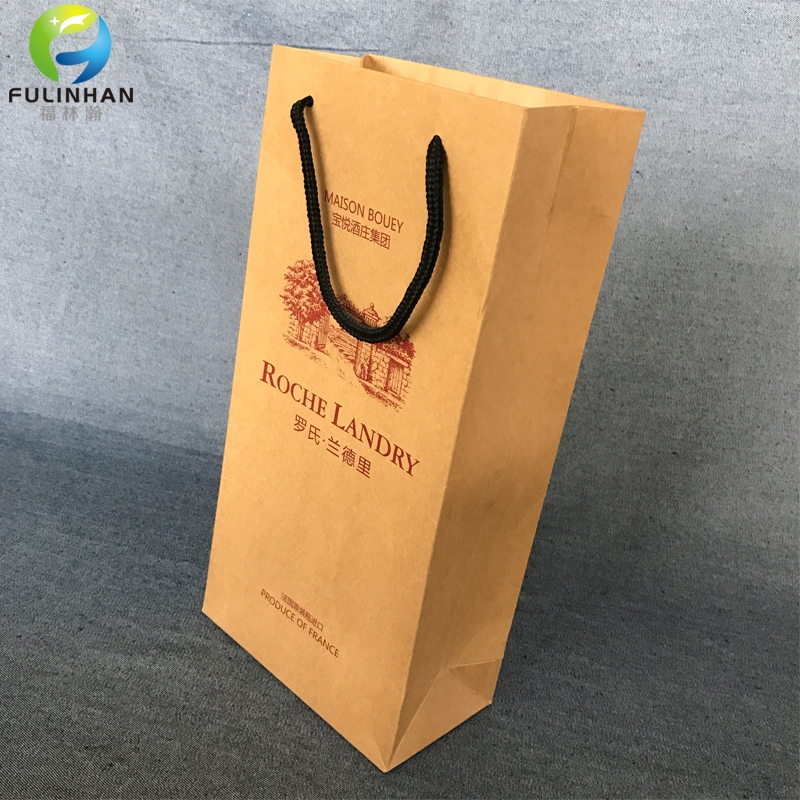 Paper wine packing bags