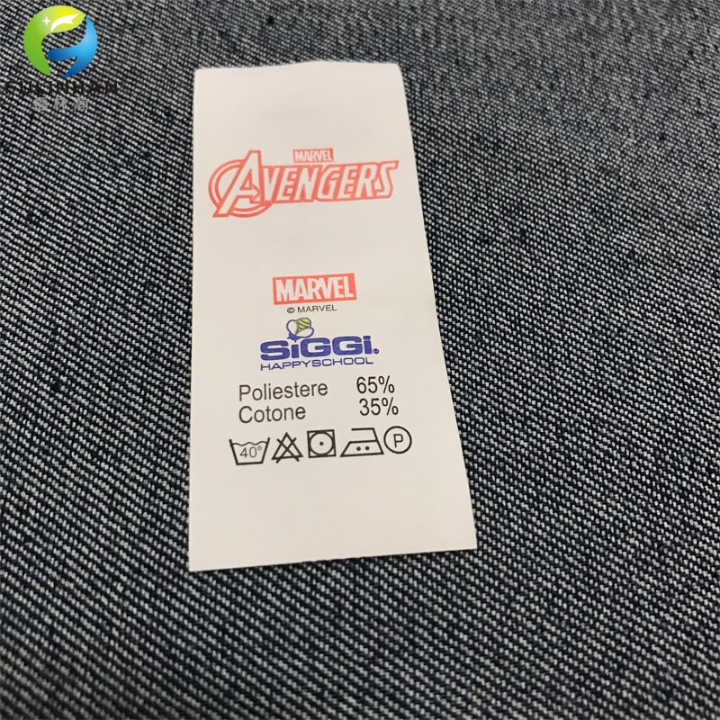 Clothing Printed Care Label