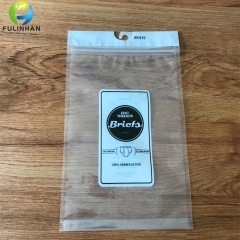 Custom underwear packaging poly zip lock plastic compound bag