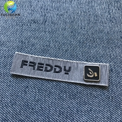 Custom Woven Label with Metal Logo