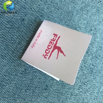 Garment printed satin labels factory