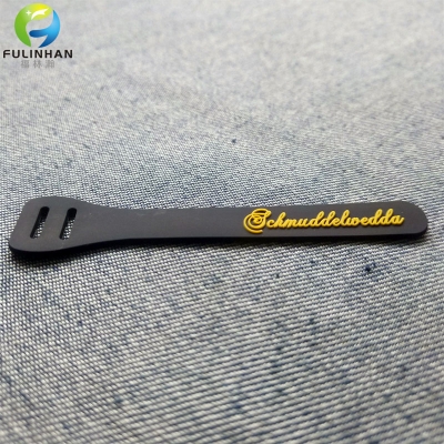 Custom Embossed Logo Rubber Zipper Pullers