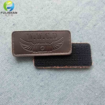 Custom Logo Leather Cuff Velcro
