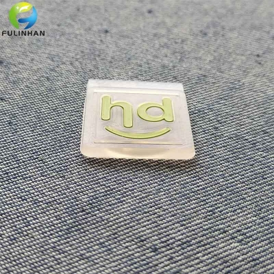 Custom Clear Smile Logo Rubber Patches