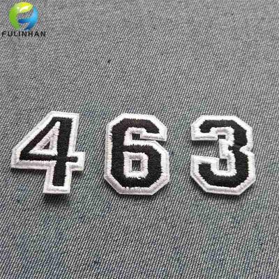 Custom Number Embroidery Patches for Garments