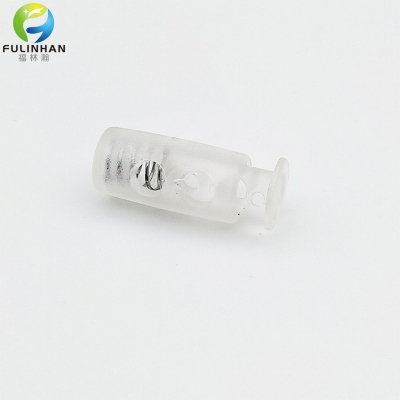 Plastic Clear Double Holes Cord Lock