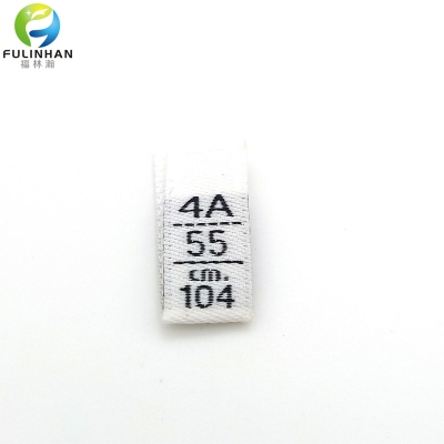 recycled clothing size label