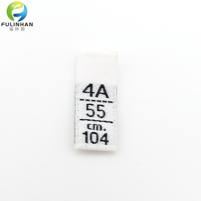 Custom Environmentally Recycled Clothing Size Label
