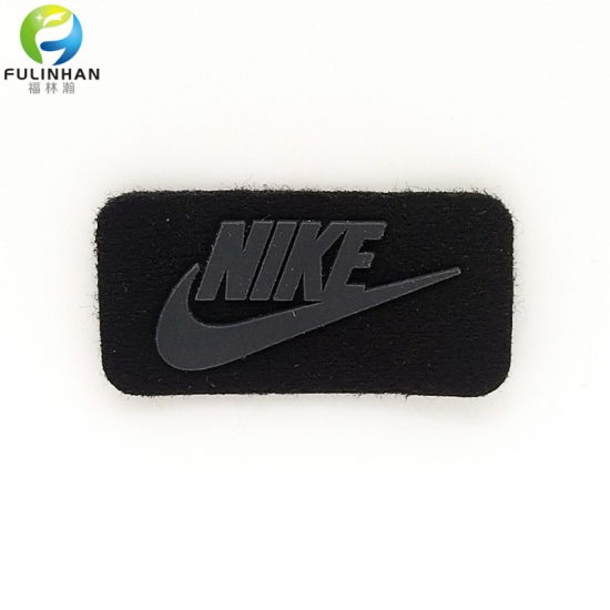 Custom Nike Brand Logo Microfiber Rubber Patch suppliers,new disign Custom  Nike Brand Logo Microfiber Rubber Patch manufacturers -Fulinhan