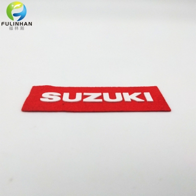 Wholesale Custom Brand Microfiber Rubber Lables