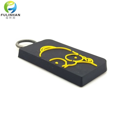 Custom Embossed Logo Rubber Zipper Pullers