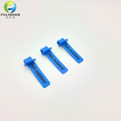 Brand Logo Name Rubber Zipper Pull Tab