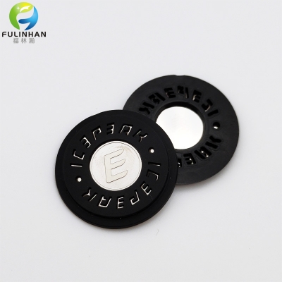 Custom Logo Plastic Patch with Metal