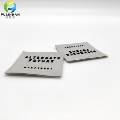 Wholesale Custom Rubber Microfiber Leather Labels
