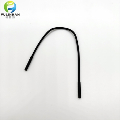 Elasticity Rubber String Black Zipper Puller