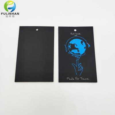 Custom Printing Black Cardboard Hang Tags