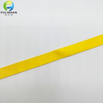Custom Yellow Double Faced Satin Ribbon