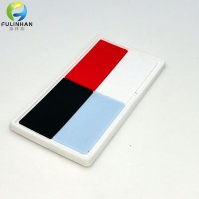 Sewing 4colors Rubber Patches for Garments