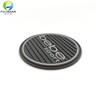 Custom Round Striped Logo Rubber Badges