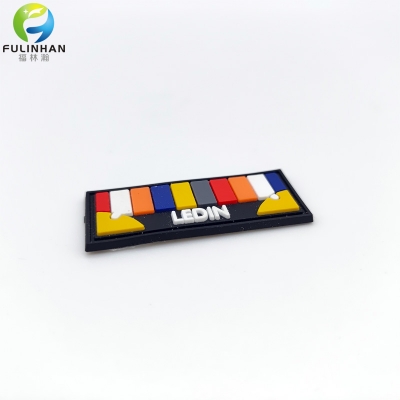 Custom Seven Colors Logo Rubber Patches